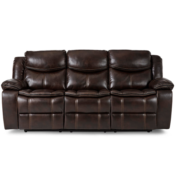 Bastrop Double Reclining Sofa in Brown - 8230BRW-3