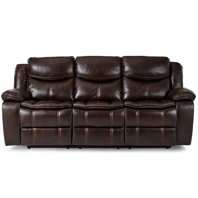 Bastrop Double Reclining Sofa in Brown - 8230BRW-3