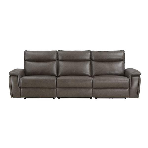 Maroni (3)Power Double Reclining Sofa with Power Headrests in Brown - 8259RFDB-3PWH*