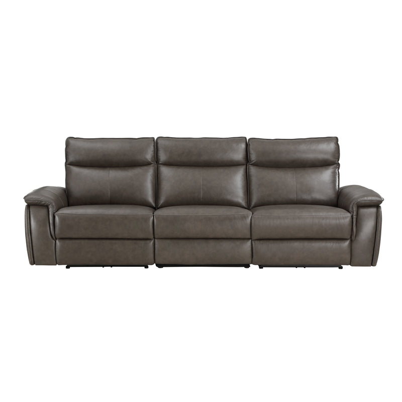 Maroni (3)Power Double Reclining Sofa with Power Headrests in Brown - 8259RFDB-3PWH*