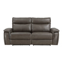 Maroni (2)Power Double Reclining Loveseat with Power Headrests in Brown - 8259RFDB-2PWH*
