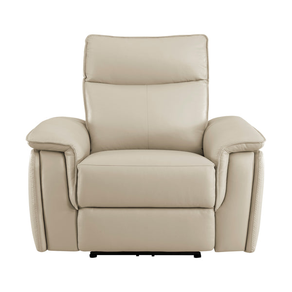 Maroni Power Reclining Chair with Power Headrest in Taupe - 8259RFTP-1PWH