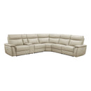 Maroni 6-Piece Modular Power Reclining Sectional with Power Headrests in Taupe - 8259RFTP*6SCPWH