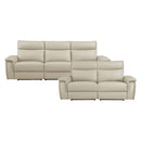 Maroni 2pc Set: Sofa, Love (Power) in Taupe - 8259RFTP*2PWH