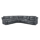Falun 6-Piece Modular Power Reclining Sectional in Gray - 8260GY*6PW