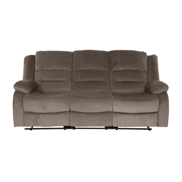 Jarita Double Reclining Sofa in Brown - 8329CH-3