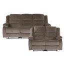 Jarita 2pc Set: Sofa, Love in Brown - 8329CH*2