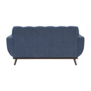 Everton Loveseat in Blue/Walnut - 8341BL-2RV