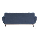Everton Reversible Sofa Chaise in Blue/Walnut - 8341BL-3SCRV
