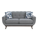 Everton Loveseat in Gray/Walnut - 8341GY-2RV