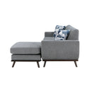Everton Reversible Sofa Chaise in Gray/Walnut - 8341GY-3SCRV