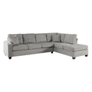 Emilio 2-Piece Reversible Sectional with Chaise in Taupe - 8367TP*