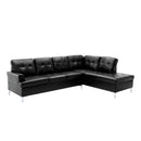 Barrington 2-Piece Sectional with Right Chaise in Black - 8378BLK*