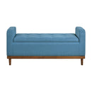 Brigitte Lift Top Storage Bench in Blue - 4590BU