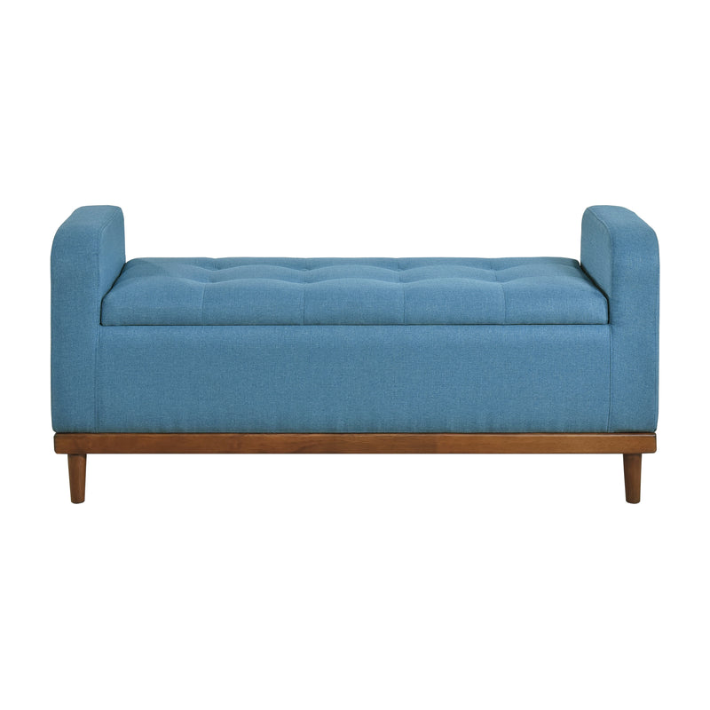 Brigitte Lift Top Storage Bench in Blue - 4590BU