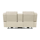 Huron Power Double Reclining Love Seat With Center Console, Wireless Speakers, Led And Charging Ports