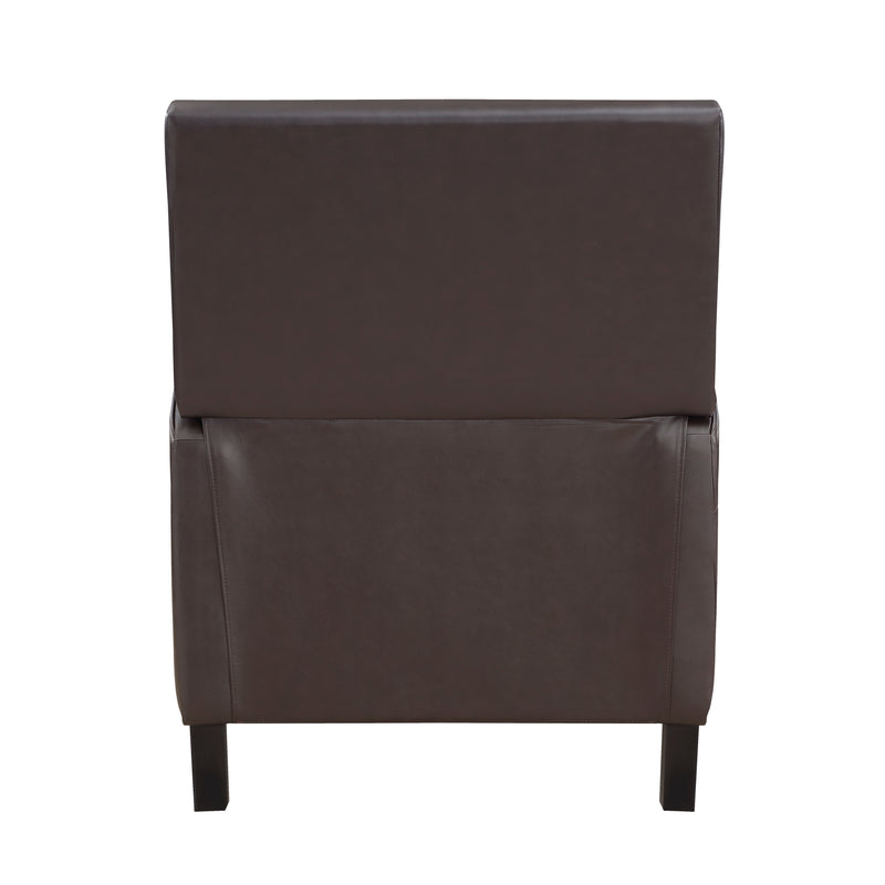 Berenson Push Back Reclining Chair in Brown - 8504DBR-1