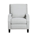 Berenson Push Back Reclining Chair - Gray - Chenille