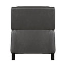 Berenson Push Back Reclining Chair in Gray - 8504GRY-1