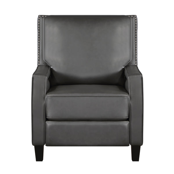 Berenson Push Back Reclining Chair in Gray - 8504GRY-1