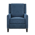 Banks Push Back Reclining Chair - Blue