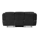 Littleton Double Reclining Sofa With Center Drop-Down Cup Holders,Storage Pouch, Receptacles And Usb Ports