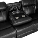Littleton Double Reclining Sofa With Center Drop-Down Cup Holders,Storage Pouch, Receptacles And Usb Ports