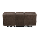 Proctor Power Double Reclining Sofa in Brown - 8517BRW-3PW