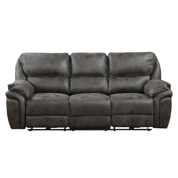 Proctor Power Double Reclining Sofa in Gray - 8517GRY-3PW