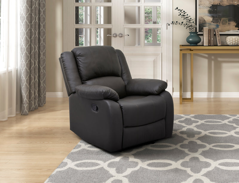 Fairview Reclining Chair in Brown - 8526DBPU-1