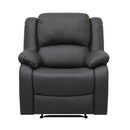 Fairview Reclining Chair - Brown - Faux Leather