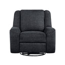 Monterey Swivel Reclining Chair - Black