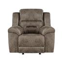 Hazen Rocker Reclining Chair in Brown - 8538BR-1
