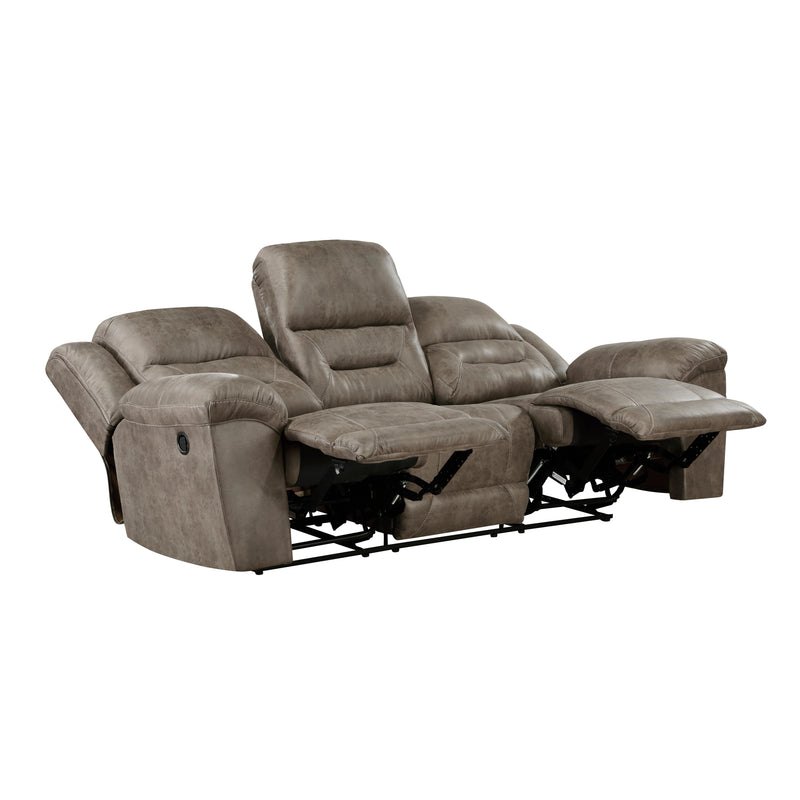 Hazen 2pc Set: Sofa, Love in Brown - 8538BR*2