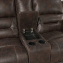 Hazen Double Reclining Love Seat With Center Console