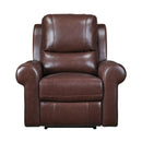 Mccall Power Reclining Chair with Power Headrest and Charging Ports in Brown - 8546BR-1PWH