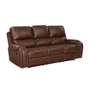 Newnan 2pc Set: Sofa, Love in Brown - 8549BRW*2