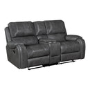 Newnan Double Glider Reclining Love Seat With Center Console, Receptacles And Usb Ports
