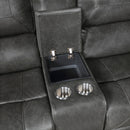 Newnan Double Glider Reclining Love Seat With Center Console, Receptacles And Usb Ports