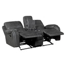 Newnan Double Glider Reclining Love Seat With Center Console, Receptacles And Usb Ports
