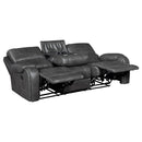 Newnan Double Reclining Sofa With Center Drop-Down Cup Holders, Receptacles And Usb Ports