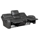 Newnan Double Reclining Sofa With Center Drop-Down Cup Holders, Receptacles And Usb Ports