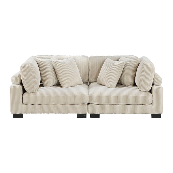 Traverse Loveseat in Beige - 8555BE-2*