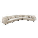 Traverse 6-Piece Modular Sectional in Beige - 8555BE*3CR3AC
