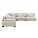Traverse 5-Piece Modular Sectional in Beige - 8555BE*5SC