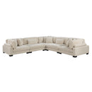 Traverse 5-Piece Modular Sectional in Beige - 8555BE*2AC3CR