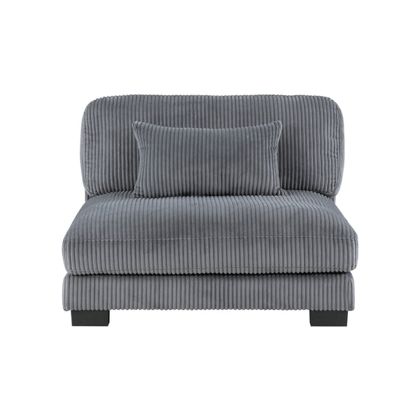 Traverse Armless Chair in Gray - 8555GY-AC