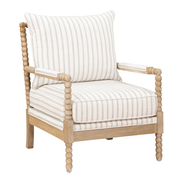 Hampstead Accent Chair in Gray/Natural/White - 8557-1SS