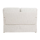 Hampstead Loveseat in Gray/White - 8557-2