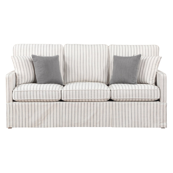 Hampstead Sofa in Gray/White - 8557-3